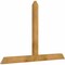 Ekena Millwork Portland Rough Sawn Timber Gable Bracket, Western Red Cedar, 60"W x 40"H x 2"D x 4"F, 16/12 Pitch GBW060X40X0204POR00RWR - alternate 4